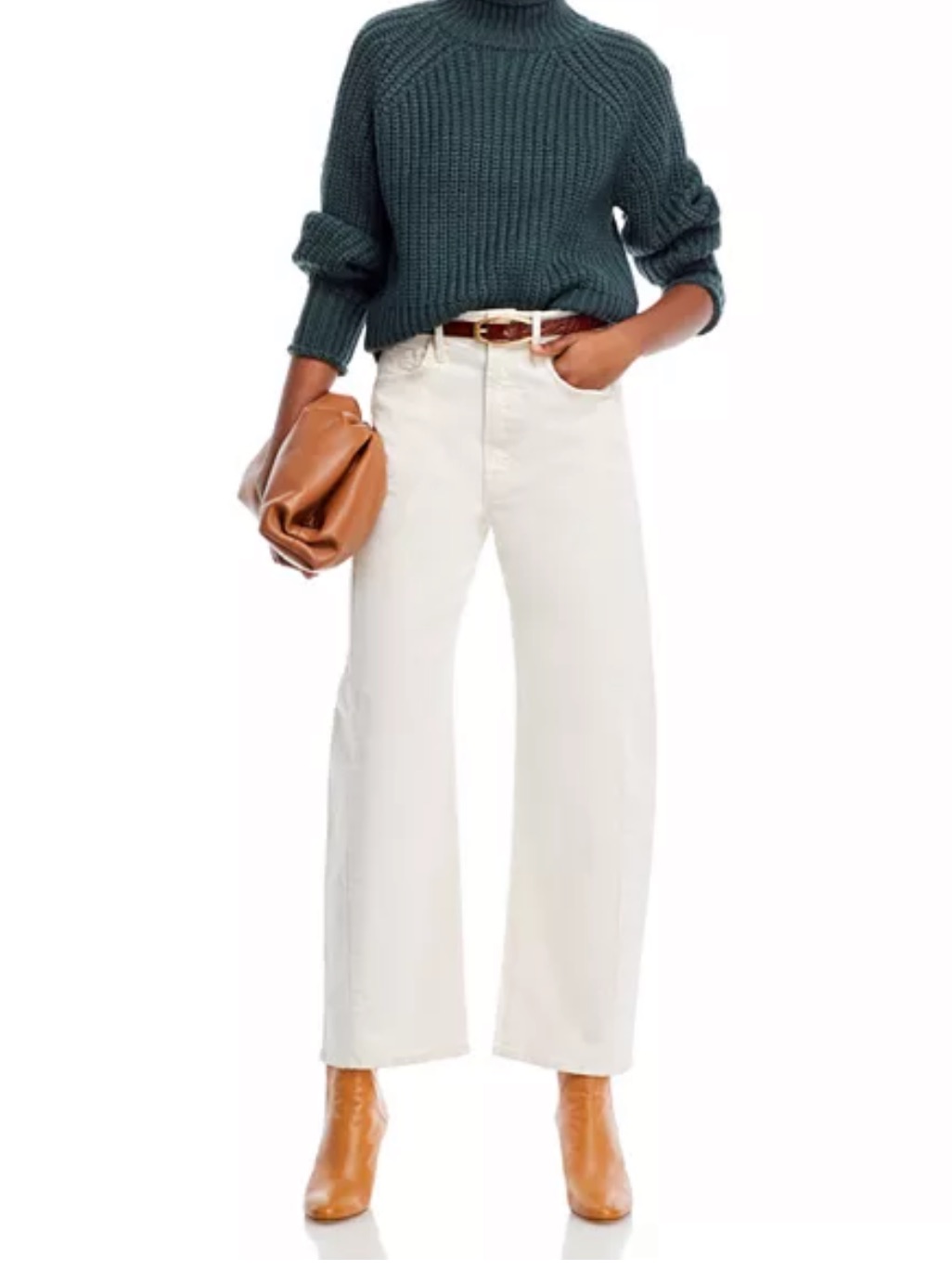 Mother The Half Pipe High Rise Ankle Jeans In Act Natural